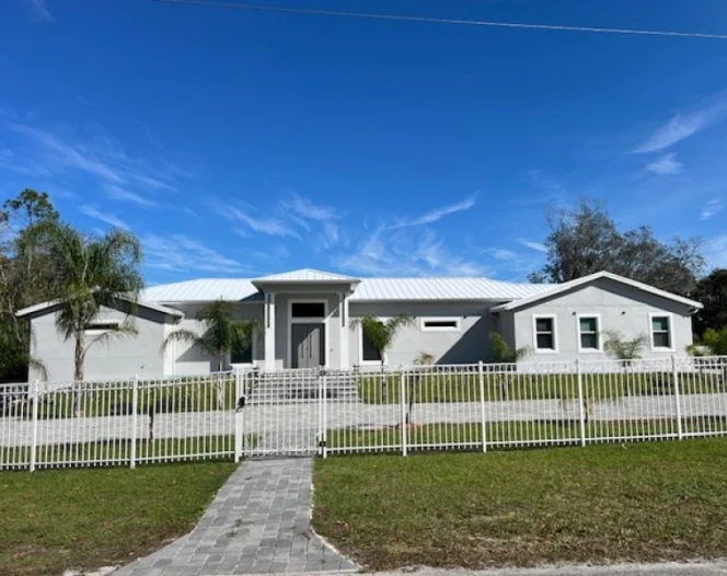 newly constructed 1 storey house
